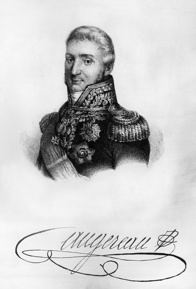 Portrait of Charles Pierre Francois Augereau by Walter Charles Mills