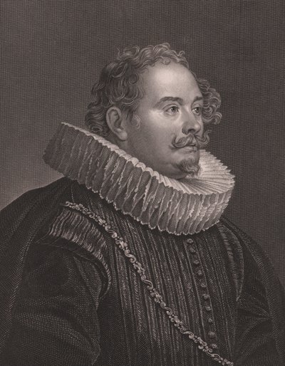 Portrait of Martin Engelbrecht, German engraver and publisher by Walter Charles Mills