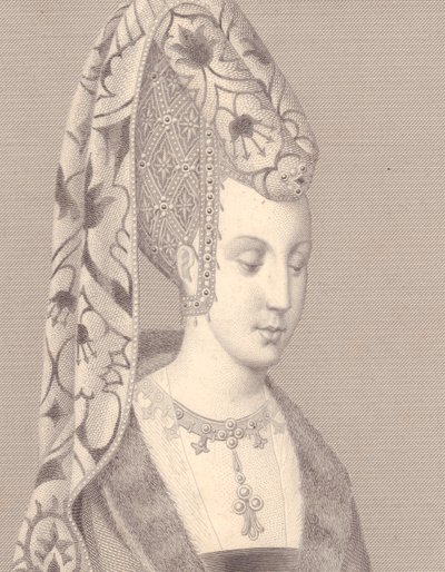 Portrait of Isabelle of Bavaria-Ingolstadt, Queen of France by Walter Charles Mills