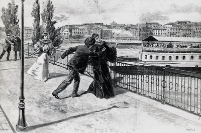 The assassination of Elizabeth, Empress of Austria, by the anarchist Luigi Lucheni, September 10 by Walter Charles Mills