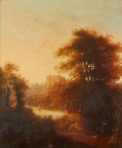 Durham Cathedral From the River by John (attr.to) Glover