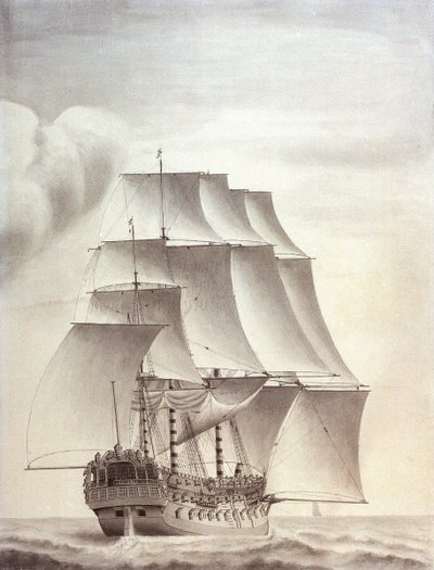 Portrait of the English ship 