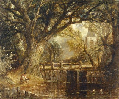 The Weir by John (imitator of) Constable