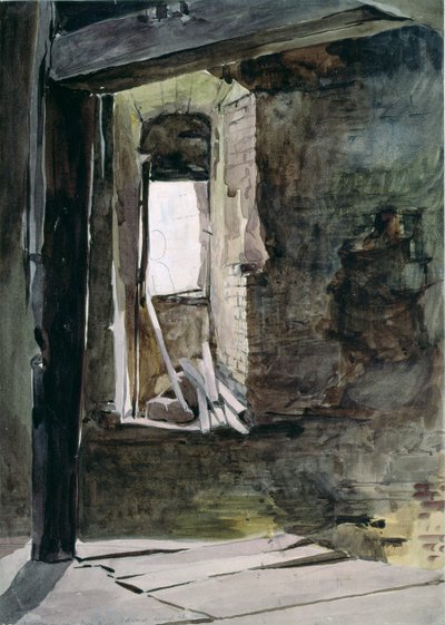 Interior of the Windmill on the Battlefield of Crecy by John Absolon