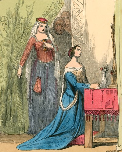 The Queen offering the poison to Fair Rosamond by John Absolon