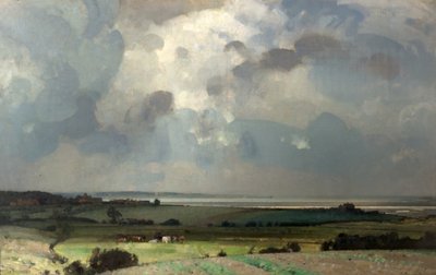 The Estuary, Wells-next-the-Sea, Norfolk by John Alfred Arnesby Brown