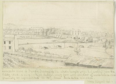 Burton-upon-Trent Bridge and Town by John Allport