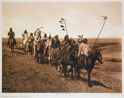 On the War Path - Atsina, 1908 by John Andrew and Son