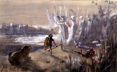 A Halt in the Fairy Procession by John Anster Fitzgerald