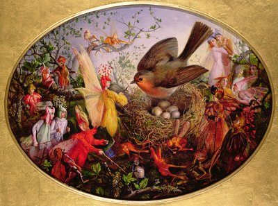Cock Robin Defending his Nest by John Anster Fitzgerald