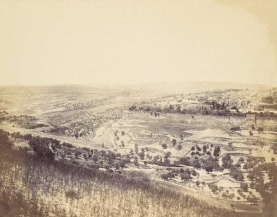 Garden of Gethsemane and View of Jerusalem by John Anthony