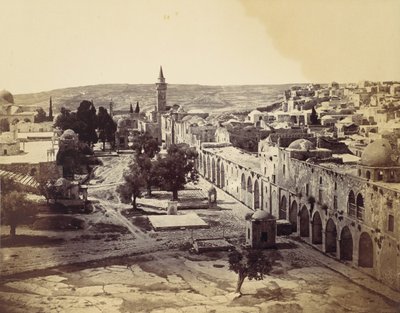 Jerusalem, Court of the Mosque of Omar, 1857 by John Anthony