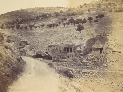 Tomb of Absalom, Zacharias, and St. James, 1860s by John Anthony