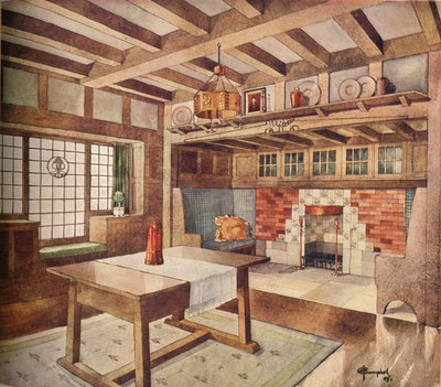 Design for Living Room in a Small House by John Archibald Campbell