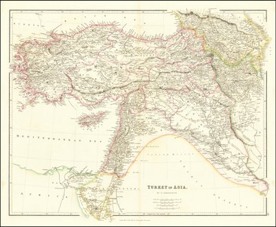 1840 Map of Turkey in Asia by John Arrowsmith by John Arrowsmith