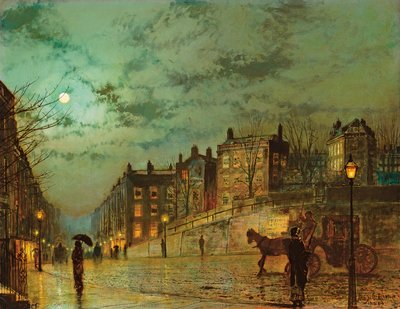 Hampstead Hill, Looking Down Heath Street by John Atkinson Grimshaw
