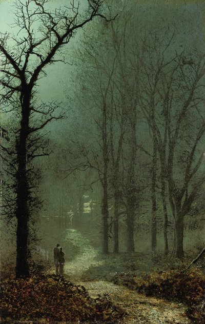 Lovers in a Wood by Moonlight, 1873 by John Atkinson Grimshaw