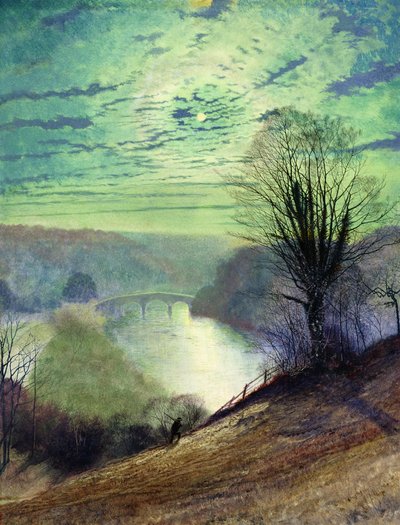 On the Tees, near Barnard Castle, c.1868 by John Atkinson Grimshaw