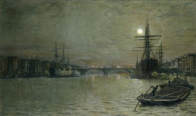 The Pool and London Bridge at Night by John Atkinson Grimshaw