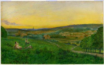 View from Woodhouse Ridge by John Atkinson Grimshaw