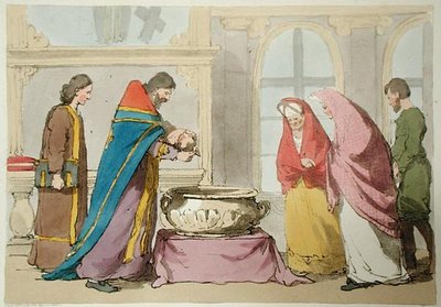 Baptism, etched by the artist by John Augustus Atkinson