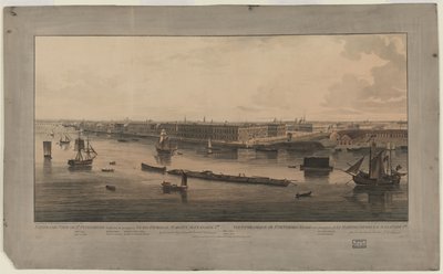 Panoramic view of Saint Petersburg, Between 1805 and 1807 by John Augustus Atkinson