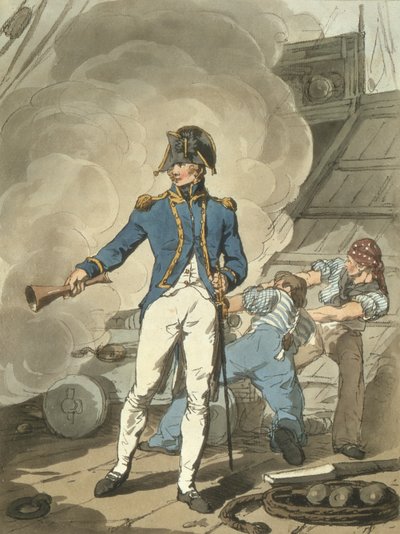 Post Captain from Costume of Great Britain, Engraved by the Artist by John Augustus Atkinson