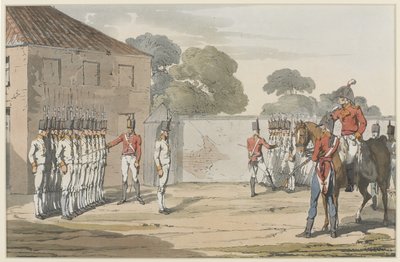 Soldiers Drilling by John Augustus Atkinson
