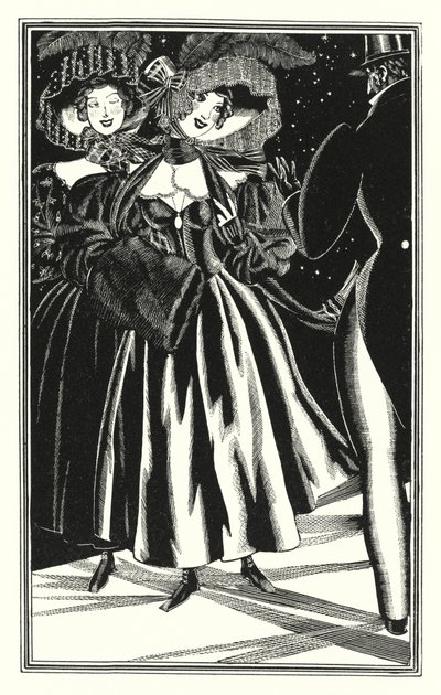 Illustration for Don Juan by Lord Byron: Pedestrian Paphians, commodious but immoral by John Austen