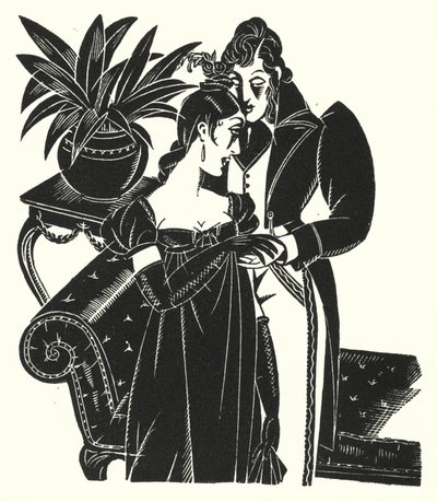 Illustration for Madame Bovary by Gustave Flaubert by John Austen