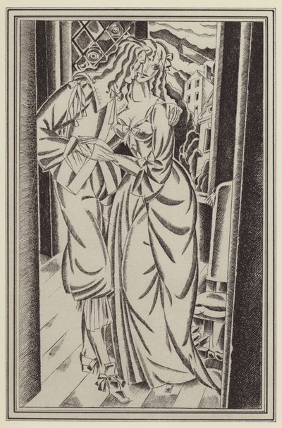 Illustration for Moll Flanders by Daniel Defoe by John Austen