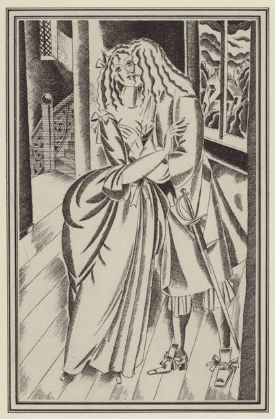 Illustration for Moll Flanders by Daniel Defoe by John Austen