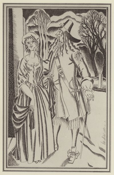 Illustration for Moll Flanders by Daniel Defoe by John Austen