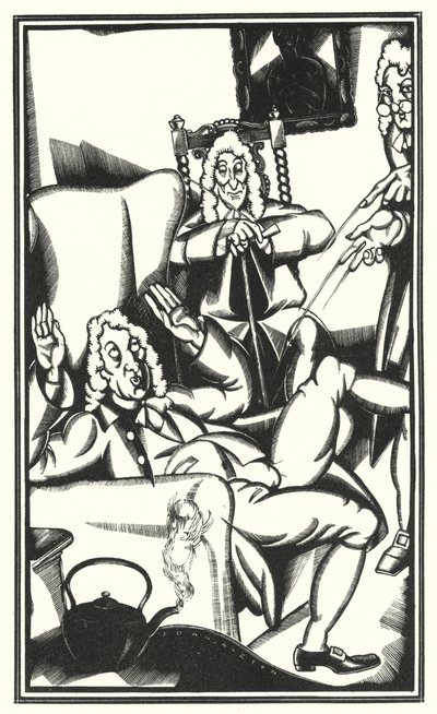 Illustration for Tristram Shandy by Laurence Sterne by John Austen