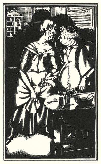 Illustration for Tristram Shandy by Laurence Sterne by John Austen