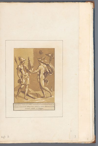 Mercury Gives Minerva a Pan Flute by John B. Skippe