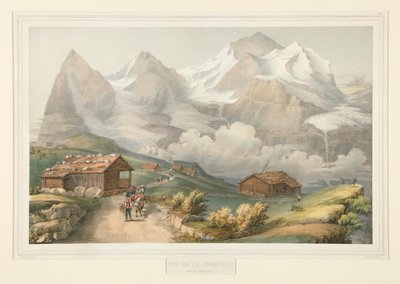View of the Jungfrau Taken from the Wengernalp by John Bachmann
