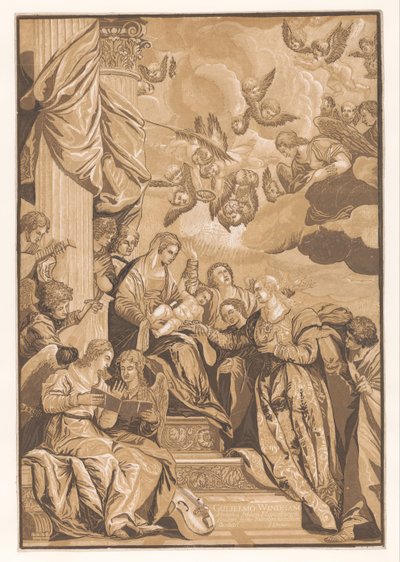 Marriage of Saint Catherine (Works of Venetian Masters) by John Baptist Jackson
