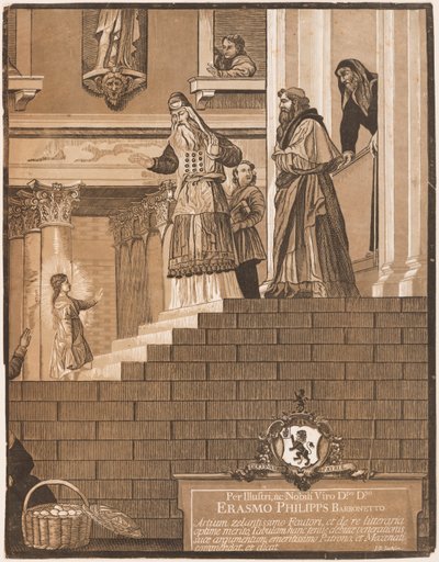 Presentation of the Virgin in the Temple (right sheet) by John Baptist Jackson