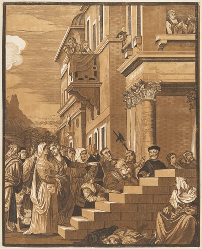 Presentation of the Virgin in the Temple by John Baptist Jackson after Titian