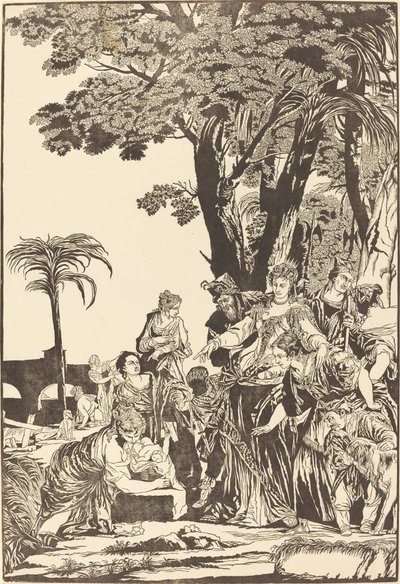 The Finding of Moses by John Baptist Jackson after Veronese