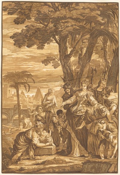 The Finding of Moses by John Baptist Jackson after Veronese