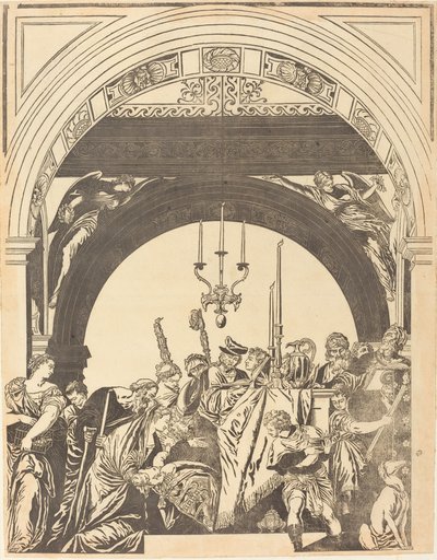 The Presentation in the Temple (The Circumcision) by John Baptist Jackson after Veronese