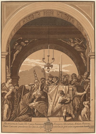 The Presentation in the Temple by John Baptist Jackson, after Veronese