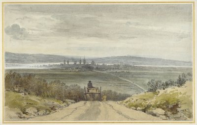 View of Oxford from Shotover Hill in Floodtime, When the Water was Out, 10th January, 1791 by John Baptist Malchair