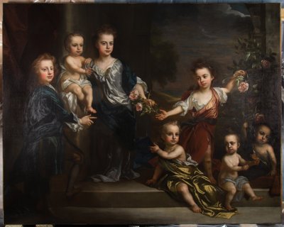 Portrait of Seven of the Children of Charles Seymour, 6th Duke of Somerset by John Baptiste Closterman