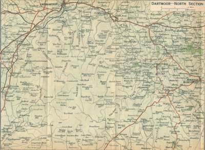 Dartmoor - North Section by John Bartholomew