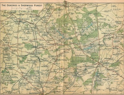 The Dukeries & Sherwood Forest by John Bartholomew