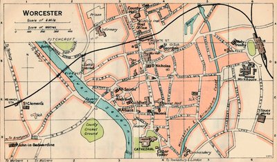 Worcester, 20th Century by John Bartholomew