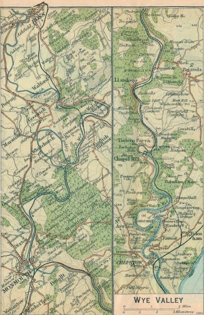 Wye Valley, c20th Century by John Bartholomew